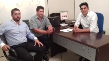 Líderes do Sinttracovel estiveram com o vereador Damasceno Júnior