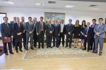 Comitiva de Cascavel na audiência com o presidente do Tribunal de Justiça|Comitiva de Cascavel na audiência com o presidente do Tribunal de Justiça