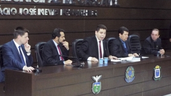 Pedro Sampaio, Olavo dos Santos, Gugu Bueno, Romulo Quintino e Celso Dal Molin compõem a nova Mesa Diretora