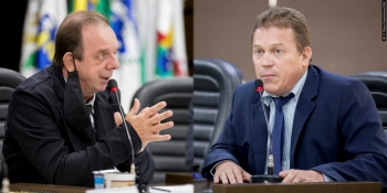 Celso Dal Molin (esq.) e Soldado Jeferson (dir.) são os autores de ambos os requerimentos