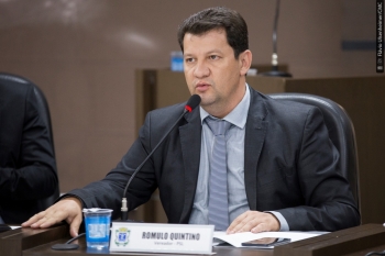 O líder do Governo, vereador Romulo Quintino, está em licença médica