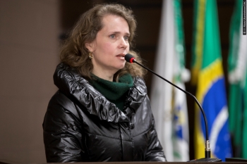 A maestrina Giordana Galvan Lube foi uma das pessoas homenageadas, pela sua atuação na música erudita