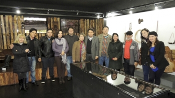 Museu Histórico de Cascavel foi um dos espaços culturais visitados|Martendal, Paulino e Winter também estiveram na Biblioteca