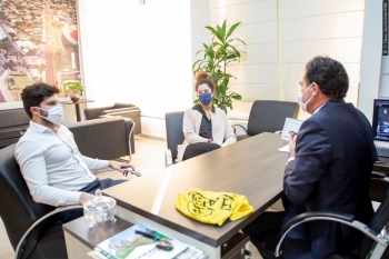 Anderson Carvalho e Aline Guerke aceitaram o convite do presidente Alécio e discutiram sua atuação