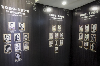 A história da Câmara pode ser conferida na Galeria dos Vereadores|Dona Egídia Covatti foi vereadora em três legislaturas