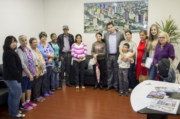 Grupo que esteve na manhã de hoje com Gugu Bueno|