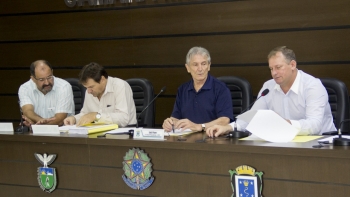 Winter, Frare e Severgnini com o dirteor legislativo, Mário Galavotti