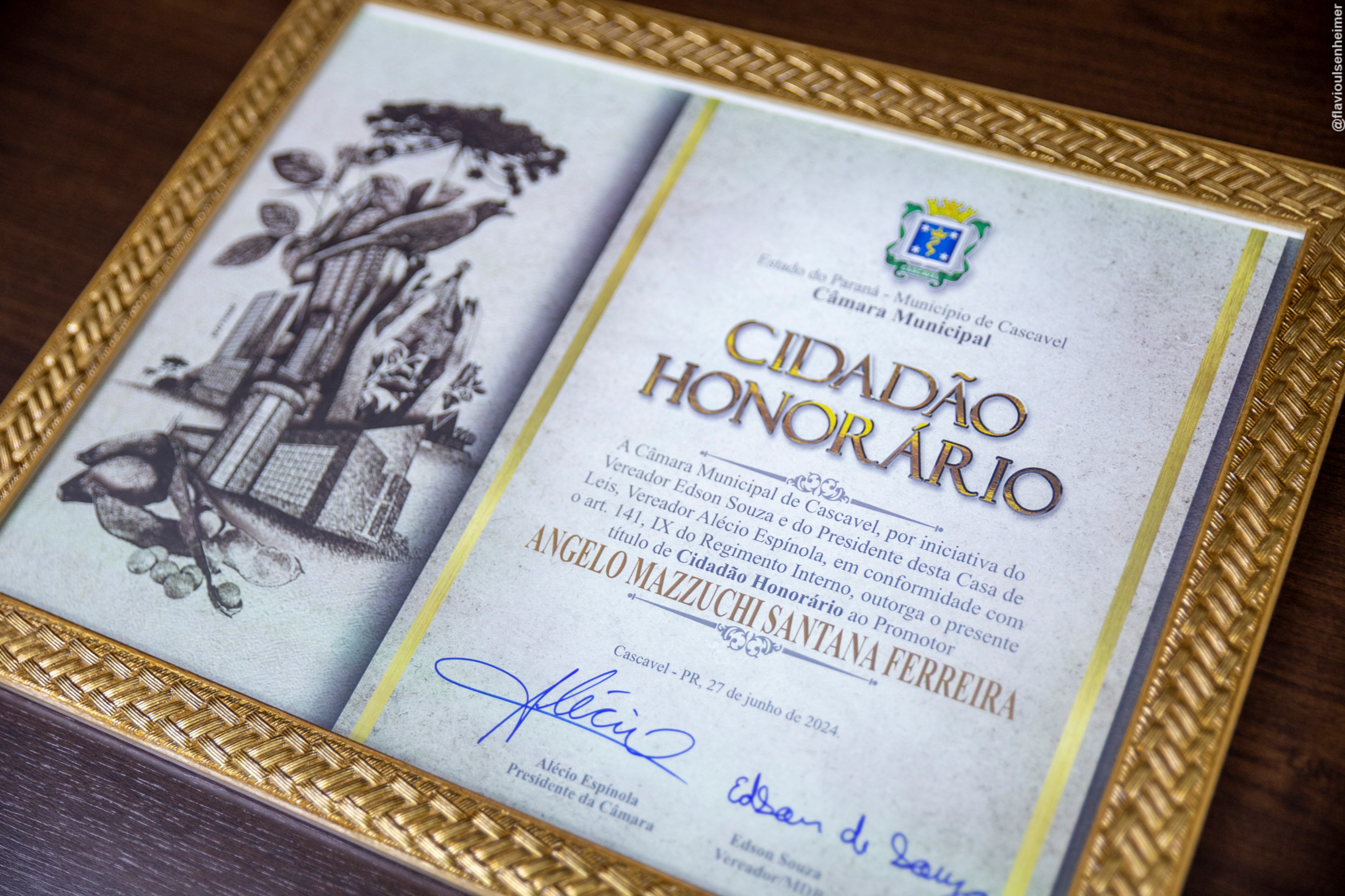 Cidadão Honorário Ângelo Mazzuchi Santana Ferreira 27/06/2024