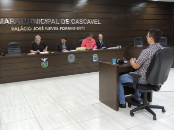 O empresário Fábio Júnior Cechetto foi um dos ouvidos na manhã desta quarta-feira|CPI também ouviu produtores rurais de Cascavel|