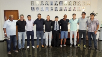 Vereador Robertinho, Elói Kruger e colegas do esporte