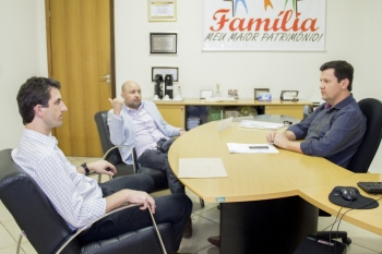 Romulo Quintino com Alci Rotta Júnior e Edson Vasconcelos