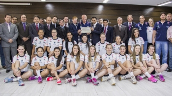 Equipe recebeu homenagem dos vereadores