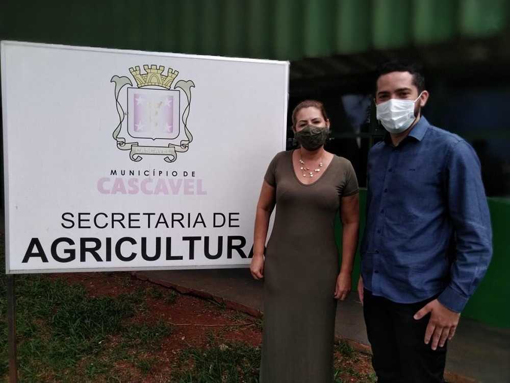 Tiago Almeida foi recebido por Leila Viana, diretora de Assistência Técnica da Seagri
