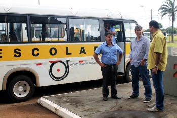 Vistoria aconteceu no pátio do terminal rodoviário de Cascavel