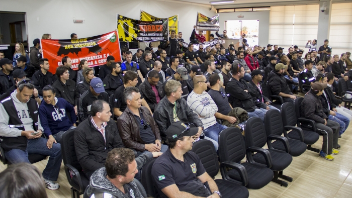 ​Agentes realizaram assembleia na Câmara após rebelião