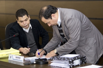 Vereadores Gugu Bueno e João Paulo:  ultimando detalhes da Sessão Itinerante