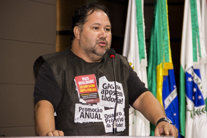 Marcelo Oliveira, representante dos servidores da saúde