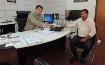 Gugu Bueno recebeu o presidente do bairro Brasília I