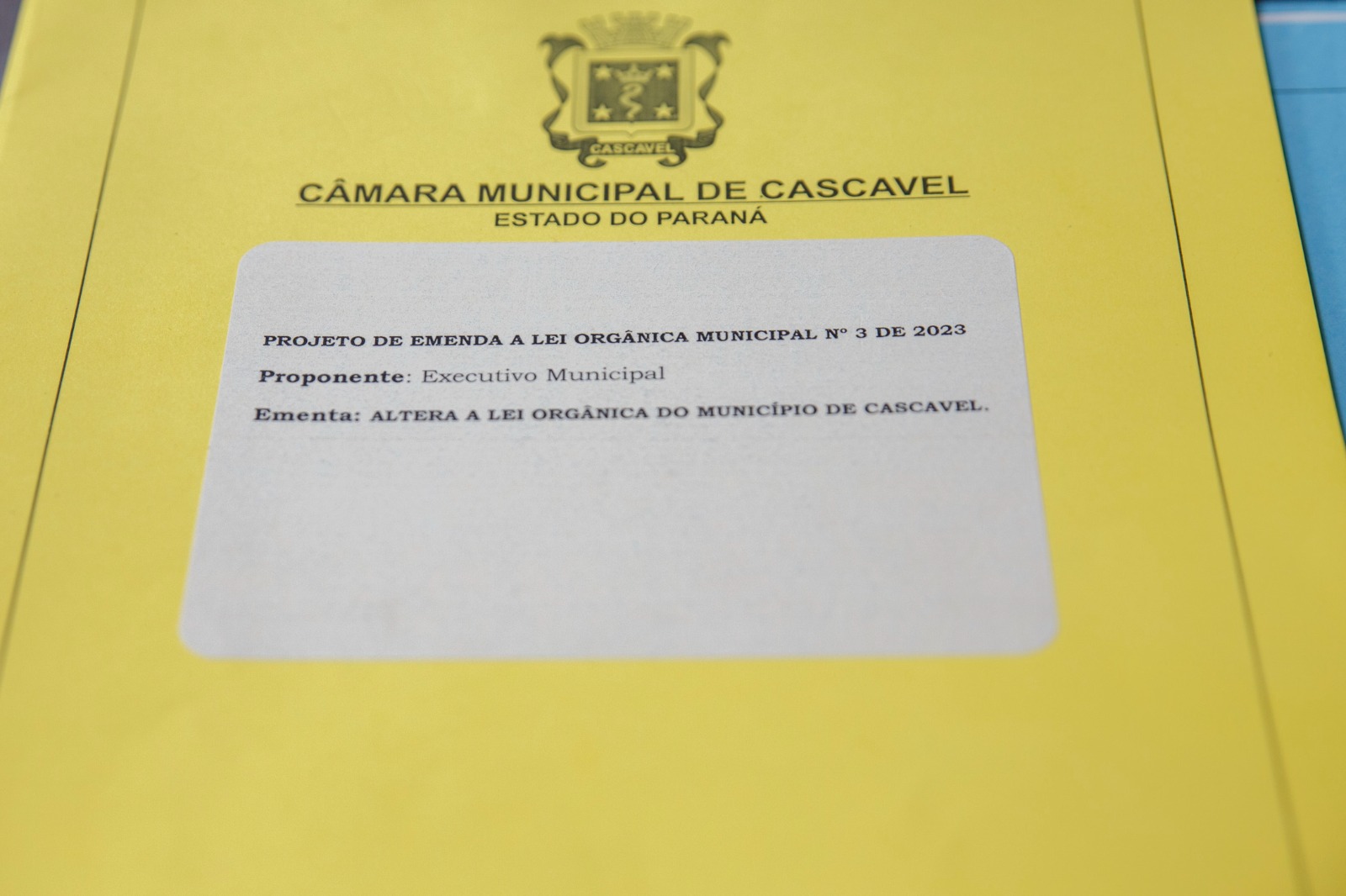 A emenda à Lei Orgânica deve voltar para segunda votação em dez dias