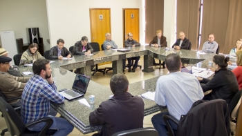 Reunião aconteceu na antesala do plenário da Câmara|Encontro foi considerado bastante produtivo