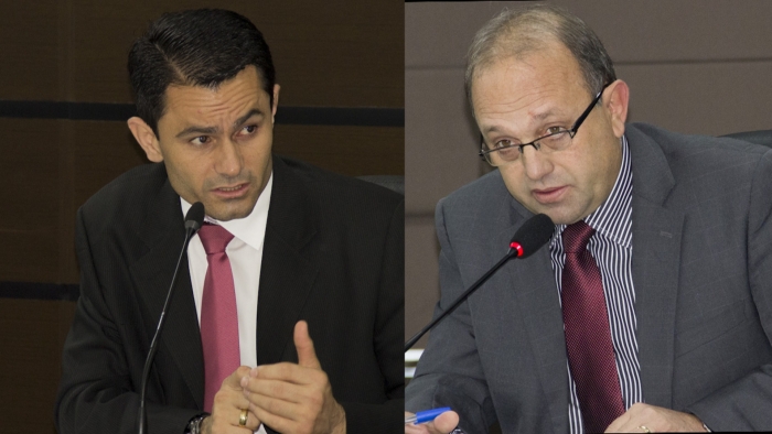 Presidente da Câmara, Marcio Pacheco e vereador Jaime Vasatta