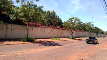 Para o vereador, a existência de muros altos no local facilita a instalação de iluminação para a pista de caminhada