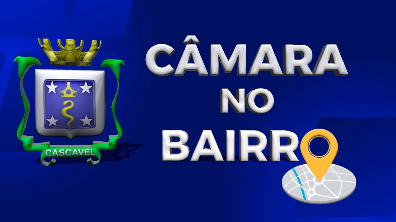 Logomarca do programa Câmara no Bairro, da Câmara Municipal de Cascavel