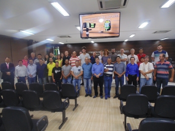 Vereadores a partir de janeiro e seus assessores no curso prepatório