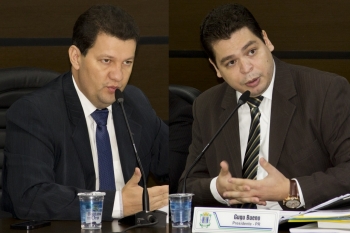 Vereadores Romulo Quintino e Gugu Bueno