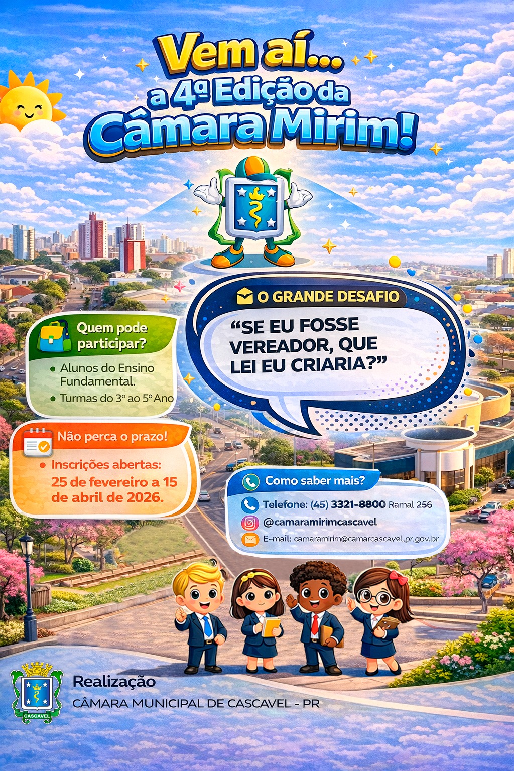 Material de divulgação do processo de escolha para 2026