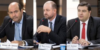 Josué, Seibert e Misael estão na Comissão de Agricultura desde 2017 e seguem até o final da atual legislatura