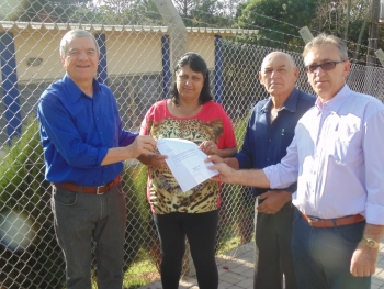 Vereador com diretoria da Associação