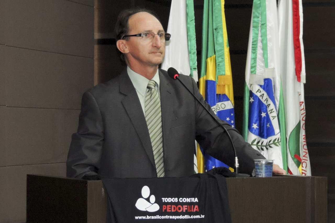 Valdair Debus, coordenador da Semana Municipal Todos Contra a Pedofilia