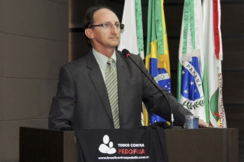 Valdair Debus, coordenador da Semana Municipal Todos Contra a Pedofilia