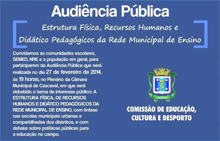 Convite Audiência Pública