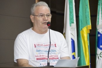 Representante da APP/Sindicato usou a tribuna